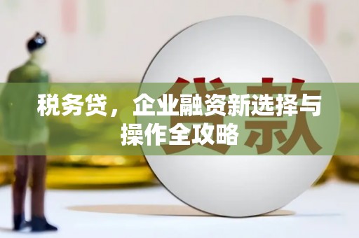 门头沟税务贷，企业融资新选择与操作全攻略