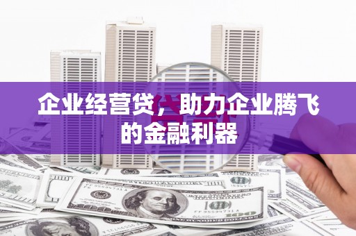门头沟企业经营贷，助力企业腾飞的金融利器