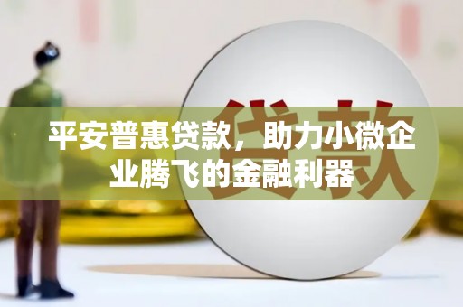 门头沟平安普惠贷款，助力小微企业腾飞的金融利器