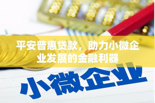 门头沟平安普惠贷款，助力小微企业发展的金融利器
