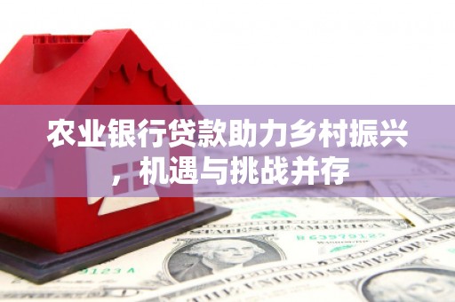 门头沟农业银行贷款助力乡村振兴，机遇与挑战并存
